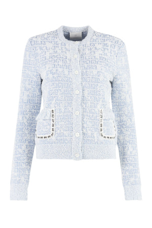 Jacquard motif cardigan-0